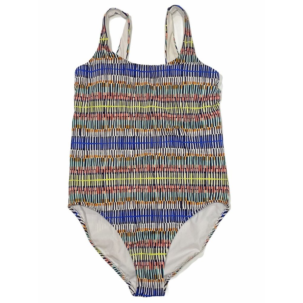 NWT ATHLETA Prismatic Scoop One Piece Swim Suit MEDIUM Multicolor - Picture 1 of 6